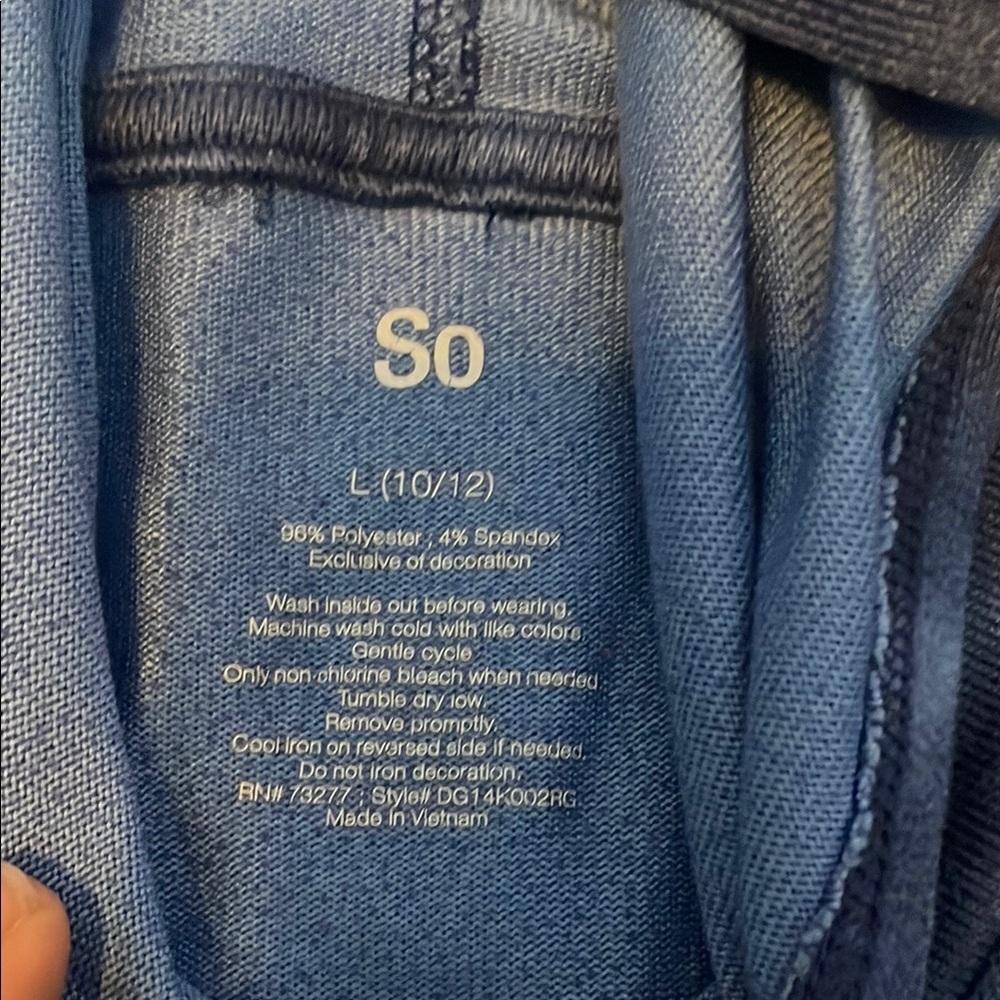 SO Blue Kids Hoodie with Star Accents - Picture 7 of 7